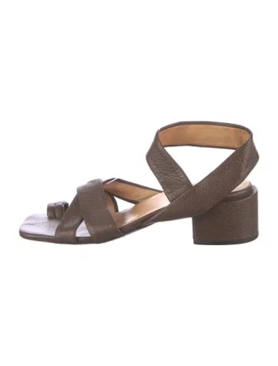 Pre-owned Marsèll Leather Sandals In Brown