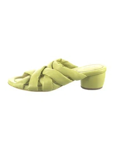 Pre-owned Marsèll Leather Sandals In Green