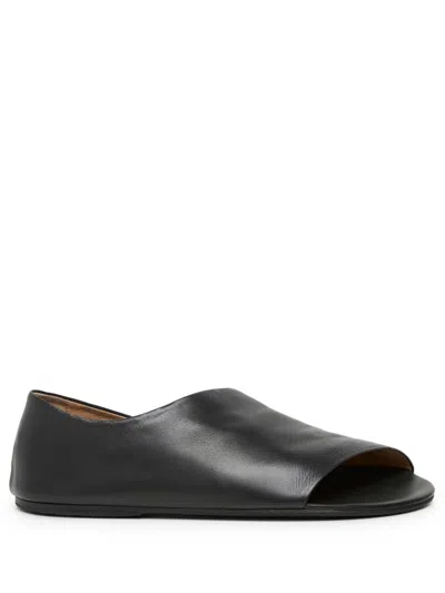 Marsèll Leather Sandals In Schwarz