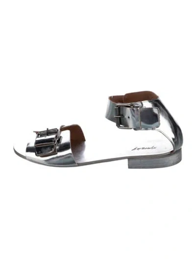 Pre-owned Marsèll Leather Sandals In Silver