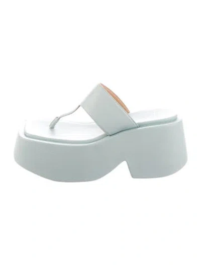 Pre-owned Marsèll Leather Slingback Sandals In Blue