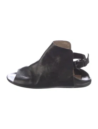 Pre-owned Marsèll Leather Slingback Sandals In Blue