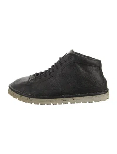 Pre-owned Marsèll Leather Sneakers In Black