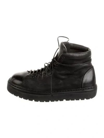 Pre-owned Marsèll Leather Sneakers In Black