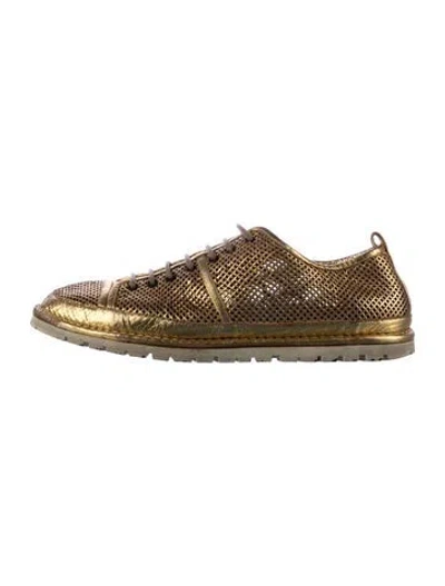 Pre-owned Marsèll Leather Sneakers In Gold