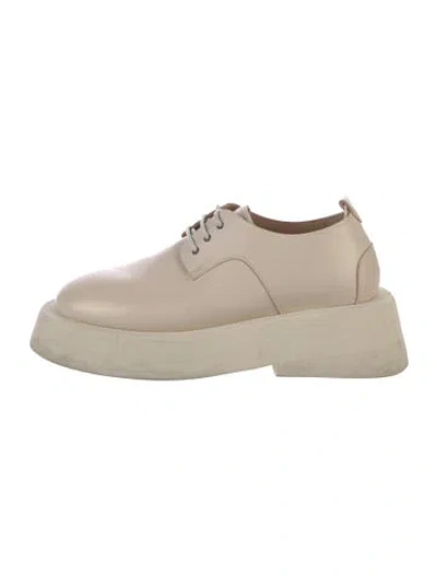 Pre-owned Marsèll Leather Sneakers In Neutrals