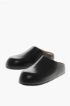 Marsèll Leather Solid Color Mules In Black
