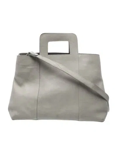 Pre-owned Marsèll Leather Top Handle Bag In Grey