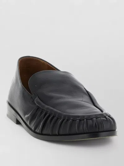 Marsèll Loafers Mocassino Style Round Toe Ruched In Black