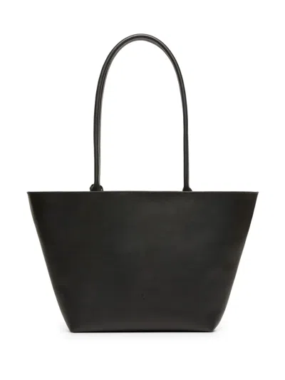 Marsèll Logo-debossed Leather Tote Bag In Black