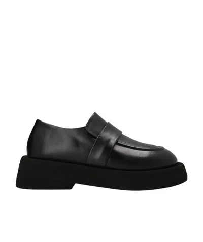 Marsèll Logo Round-headed Love Shoes In Black