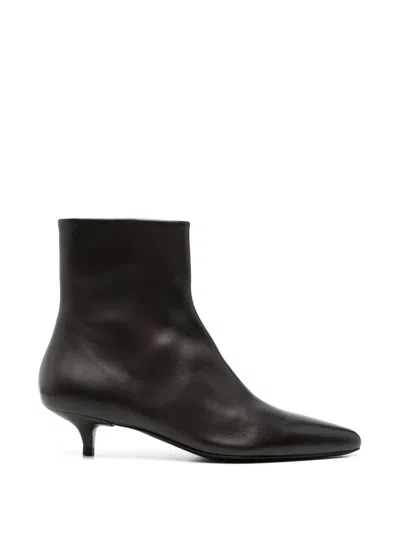 Marsèll Longiforma Kitten-heel Ankle Boots In Brown
