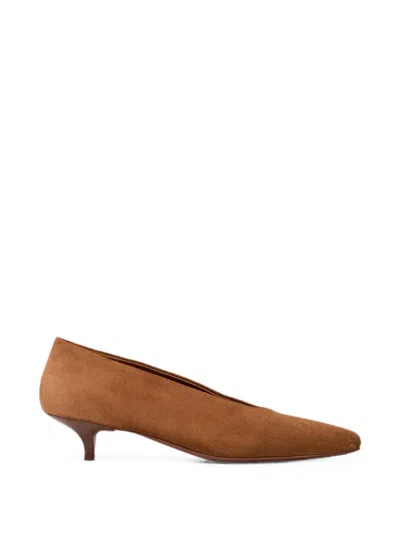 Marsèll Longiforma Suede Pointed-toe Pumps In Animal Print