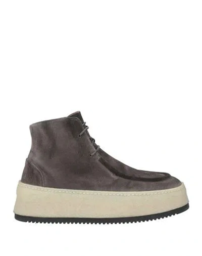 Marsèll Man Ankle Boots Grey Size 8.5 Leather In Gray