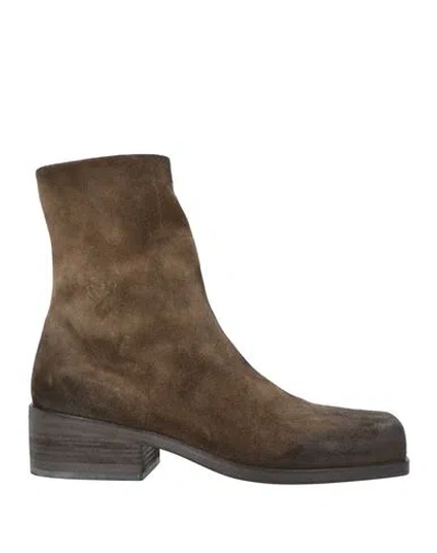 Marsèll Man Ankle Boots Military Green Size 8 Leather