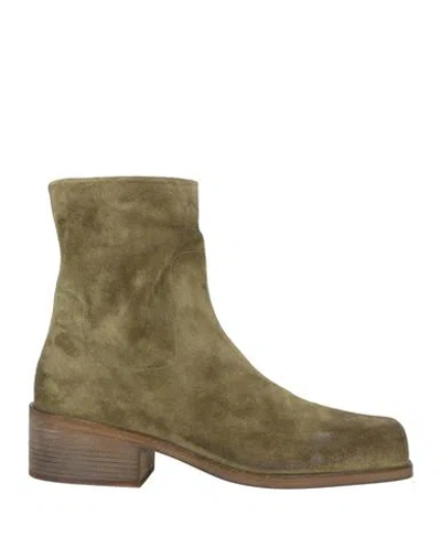 Marsèll Man Ankle Boots Sage Green Size 7 Leather