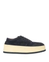 Marsèll Man Lace-up Shoes Navy Size 9 Leather In Blue