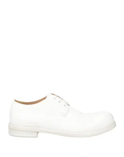 Marsèll Man Lace-up Shoes White Size 9 Leather