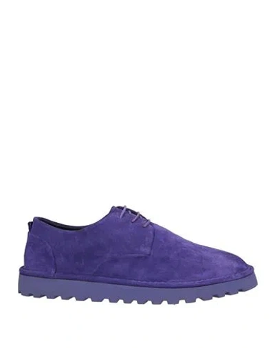 Marsèll Man Lace-up Shoes Purple Size 11 Calfskin In Multi