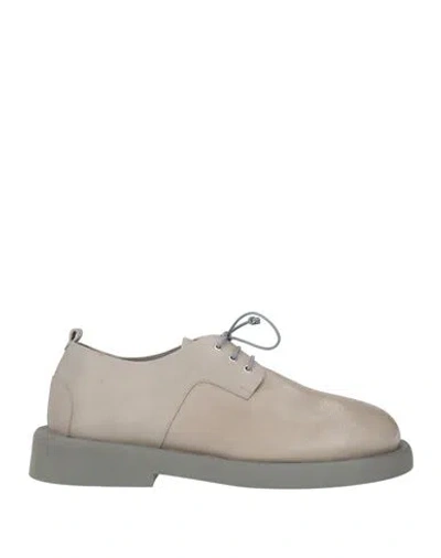 Marsèll Man Lace-up Shoes Taupe Size 9 Calfskin In Gray