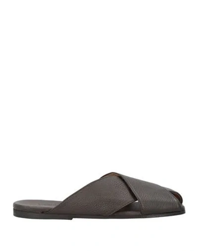 Marsèll Man Sandals Brown Size 7 Leather