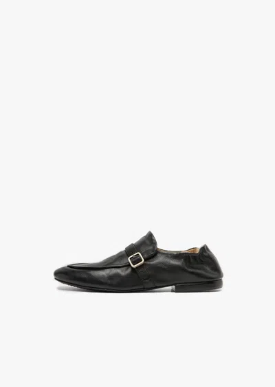 Marsèll Mandolo Buckled Leather Loafer In Black