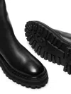 Marsèll Minimalist Black Cow Leather Ankle Boots With Rubber Sole In Black