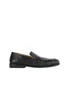 Marsèll Leather Round Toe Loafers With Ruched Detailing In Black
