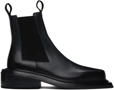 Marsèll Navy Cassettino Chelsea Boots In Dark Blue