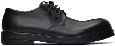 Marsèll Navy Zucca Zeppa Derbys In Midnight Blue