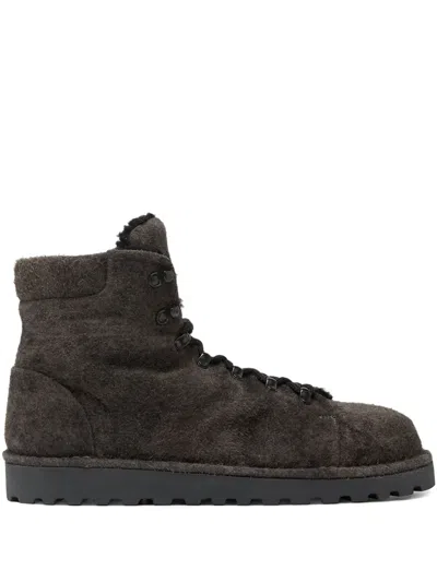 Marsèll Pallottola Lace-up Ankle Boots In Gray