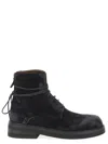 Marsèll Wrap Ankle Round Toe Textured Boots In Black