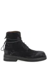 Marsèll Wrap Ankle Round Toe Textured Boots In Black