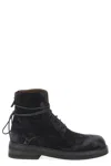 Marsèll Wrap Ankle Round Toe Textured Boots In Black