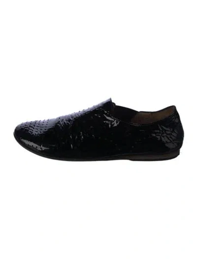 Pre-owned Marsèll Patent Leather Ballet Flats In Black