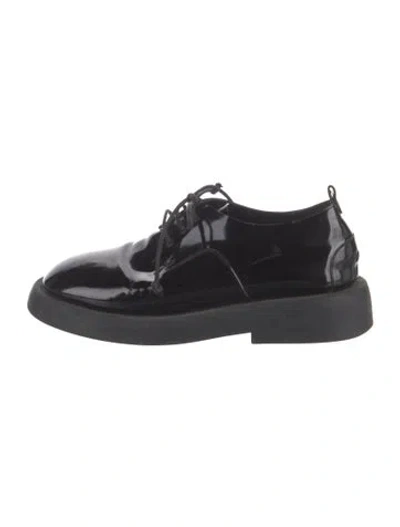 Pre-owned Marsèll Patent Leather Chunky Sneakers In Black