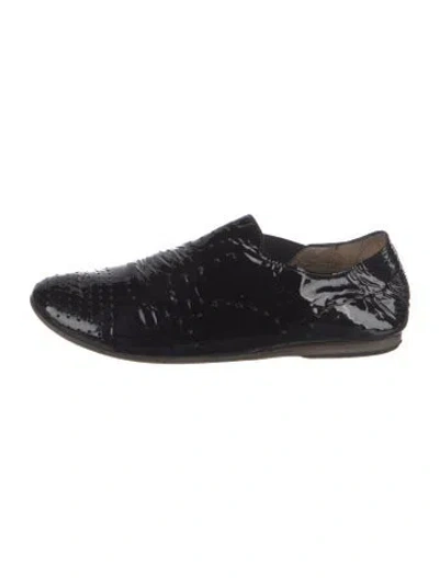 Pre-owned Marsèll Patent Leather Flats In Black
