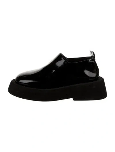 Pre-owned Marsèll Patent Leather Loafers In Black
