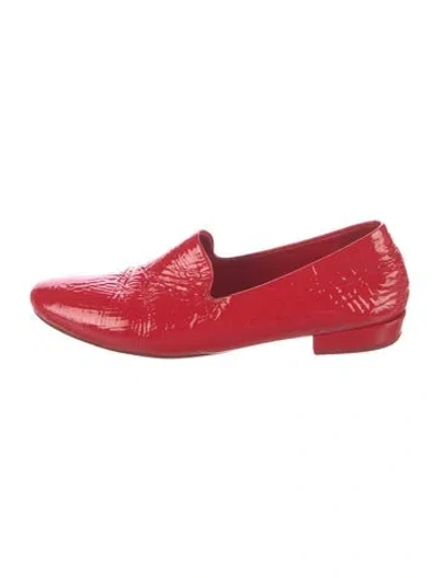 Pre-owned Marsèll Patent Leather Loafers In Red