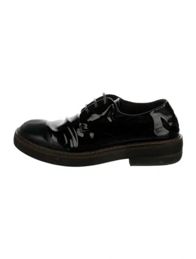 Pre-owned Marsèll Patent Leather Oxfords In Black