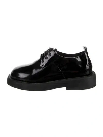 Pre-owned Marsèll Patent Leather Oxfords In Black