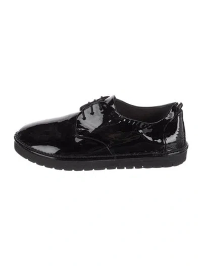 Pre-owned Marsèll Patent Leather Oxfords In Black