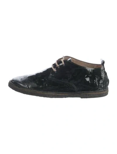 Pre-owned Marsèll Patent Leather Oxfords In Green
