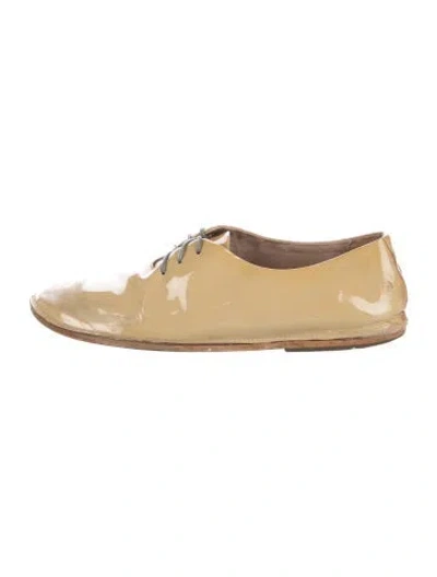 Pre-owned Marsèll Patent Leather Oxfords In Yellow