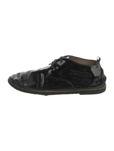 Pre-owned Marsèll Patent Leather Sneakers In Black