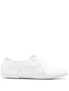 Marsèll Pebbled Leather Lace-up Oxfords In White