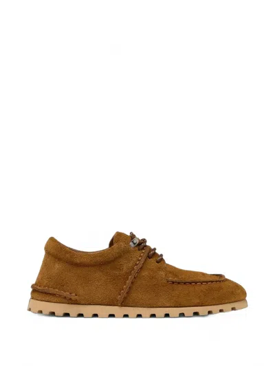 Marsèll Pizzicarro Lace-up Suede Derby Shoes In Brown