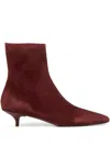Marsèll Pointed-toe Kitten-heel Boots In Blue