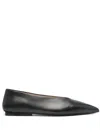 Marsèll Pointed-toe Leather Ballerinas In Black