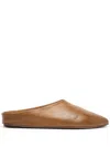 Marsèll Pointed-toe Leather Mules In Brown